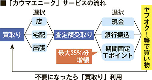 「カウマエニーク」サービスの流れ